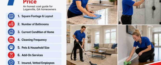 House cleaning cost factors in Loganville GA - Cardinal Cleaning
