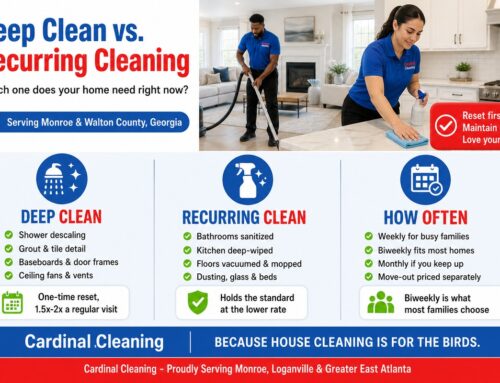 Deep Clean vs. Recurring Cleaning: Which Does Your Monroe Home Need?